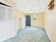 Spacious bedroom with carpet floors and a built in cabinets at 411 Mccullen St, Chesterfield, IN 46017