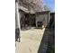 Private backyard including a grill, storage shed, and comfortable outdoor seating area at 4212 Foxglove Trce, Indianapolis, IN 46237