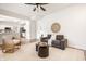Bright living room with a ceiling fan, white walls, and stylish decor creates a cozy and inviting space at 4227 Short Ter, Carmel, IN 46033