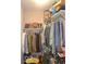 The closet is designed with multi-level storage and rods to keep your belongings organized at 4518 W Meadows Ln, New Palestine, IN 46163