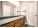 Bathroom featuring vanity with ample storage and a large mirror at 5204 Whipple Wood Ct, Indianapolis, IN 46226