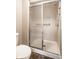 Bathroom featuring a sliding door shower at 5204 Whipple Wood Ct, Indianapolis, IN 46226