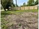 Newly installed wood fence along the back property line with a grassy area at 692 S Crawford St, Martinsville, IN 46151