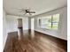 Living room with hardwood floors and a view of the front yard at 692 S Crawford St, Martinsville, IN 46151