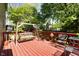 Red back deck with trees and swing at 742 Marana Dr, Carmel, IN 46032