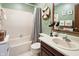 Bathroom featuring nautical-themed decor at 742 Marana Dr, Carmel, IN 46032