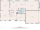 First floor floorplan showcasing the layout of the living room, dining room, kitchen, and garage at 742 Marana Dr, Carmel, IN 46032