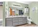Spacious bathroom features a double vanity and ample storage for convenience at 8375 Eagles Nest Dr, Avon, IN 46123