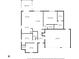 Detailed floor plan showcasing layout with kitchen, living room, bedrooms, and attached garage at 8375 Eagles Nest Dr, Avon, IN 46123