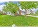 A beautiful view of the front yard and home, showing the lovely landscaping and architectural details at 8375 Eagles Nest Dr, Avon, IN 46123