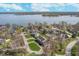 Beautiful aerial view of lakeside homes, highlighting the waterfront community and scenery at 9719 Decatur Dr, Indianapolis, IN 46256