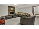 Finished basement with a fireplace and comfortable seating at 13494 Dallas Ln, Carmel, IN 46033