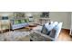 Comfortable living room area with stylish seating, area rug, side tables, and natural lighting at 13494 Dallas Ln, Carmel, IN 46033