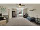 This bedroom offers a cozy window seat and charming animal-themed decorations at 13934 Salsbury Creek Dr, Carmel, IN 46032