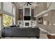 Living room with vaulted ceilings and fireplace at 13934 Salsbury Creek Dr, Carmel, IN 46032