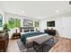 Beautifully staged bedroom boasts a large bed, natural light, and stylish decor at 2327 Mimosa Ln, Anderson, IN 46011