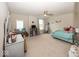 Bright bedroom with a ceiling fan, a window seat, and ample space at 2432 Scarlet Oak Dr, Avon, IN 46123