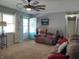 Living room with a door to the outside and comfortable seating at 2630 Wedgewood Dr, Columbus, IN 47203