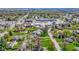 Aerial view of house in residential neighborhood with shopping in the background at 32 W Michigan St, Greenfield, IN 46140