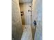 Tiled standing shower featuring a shower head, a niche for storage, and neutral tones that offer a relaxing retreat at 337 Leaning Tree Rd, Greenwood, IN 46142