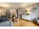 Bright living room with hardwood floors and neutral-toned decor and furniture at 5450 Fenmore Rd, Indianapolis, IN 46228