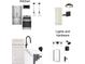 Assortment of kitchen appliances and fixture examples including a stainless fridge, range, and sink fixtures at 549 W 27Th St, Indianapolis, IN 46208