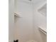 Walk in closet offers functional storage with shelving at 609 Delray Dr, Indianapolis, IN 46241