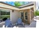 Inviting patio with comfortable seating for relaxing outdoors, surrounded by nature at 6149 W Olive Branch Rd, Greenwood, IN 46143