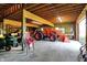 Well-equipped barn offers space for equipment, vehicles, and hobbies at 6149 W Olive Branch Rd, Greenwood, IN 46143