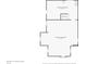 Unfinished basement floor plan showing dimensions and staircase placement at 7002 N Ralston Ave, Indianapolis, IN 46220