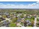 Expansive aerial view of the neighborhood, featuring mature trees and charming homes in a Gathering-friendly community at 717 S A St, Elwood, IN 46036