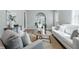 Bright living room featuring modern decor, fresh paint, and lots of seating at 717 S A St, Elwood, IN 46036