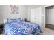 Bedroom featuring modern accents, double closets, and a serene ambiance at 75 Hovden Dr, Cicero, IN 46034
