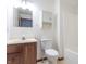 Standard bathroom with a single vanity and ample lighting at 801 Echo Trl, Martinsville, IN 46151