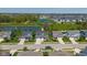 An aerial view of a residential street with well-kept houses and landscaping at 900 Parker Ln, Westfield, IN 46074