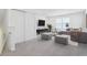 Finished basement featuring neutral carpet, entertainment area, and comfortable seating at 10250 Camp Creek Way, Indianapolis, IN 46229