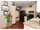 Compact kitchen with ample storage, modern appliances, and unique decorative touches at 114 E 27Th St, Indianapolis, IN 46205