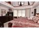 Spacious main bedroom featuring tray ceilings, warm colors, and large windows at 114 E 27Th St, Indianapolis, IN 46205