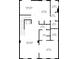 Layout of main level of a property, including a living room, dining area, kitchen, and office at 1417 E Michigan St, Indianapolis, IN 46201