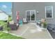 Relaxing patio area with comfortable seating, lush greenery, and a peaceful atmosphere at 1417 Layton Rd, Anderson, IN 46011
