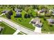 Aerial view of a delightful neighborhood featuring well-kept lawns and charming homes at 1426 Manchester Dr, Danville, IN 46122