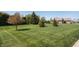 Beautifully maintained front yard with healthy green grass and mature trees enhancing curb appeal at 1426 Manchester Dr, Danville, IN 46122