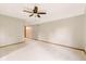 Bright bedroom featuring neutral walls, carpet flooring and a ceiling fan at 15 Northridge Ct, Brownsburg, IN 46112