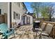 Back deck with furniture and a grill, perfect for entertaining at 17 W Washington St, Mooresville, IN 46158