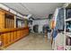Basement area featuring a bar area, washer/dryer, and storage at 17 W Washington St, Mooresville, IN 46158
