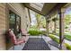 Inviting porch with skylights, seating, and plants, providing a tranquil outdoor space at 2236 Calaveras Way, Indianapolis, IN 46240