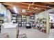 Unfinished basement storage space with open ceiling and mechanicals at 2512 E 57Th St, Indianapolis, IN 46220