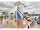 Open garage featuring work stations, stairs, and ample storage at 2575 W 100 S, Franklin, IN 46131