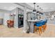 Finished wet bar with granite counters, stainless steel appliances, seating and stylish lighting at 2575 W 100 S, Franklin, IN 46131