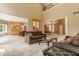 Bright and airy living room that offers an open floor plan and easy access to the kitchen at 269 Manchester Ct, Noblesville, IN 46060